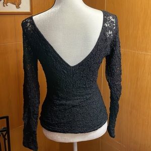 GUESS open back lace top